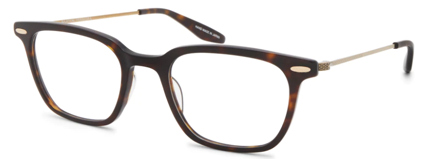 Alexander Daas - Barton Perreira Moran Eyeglasses - Dark Walnut & Antique Gold - Side View