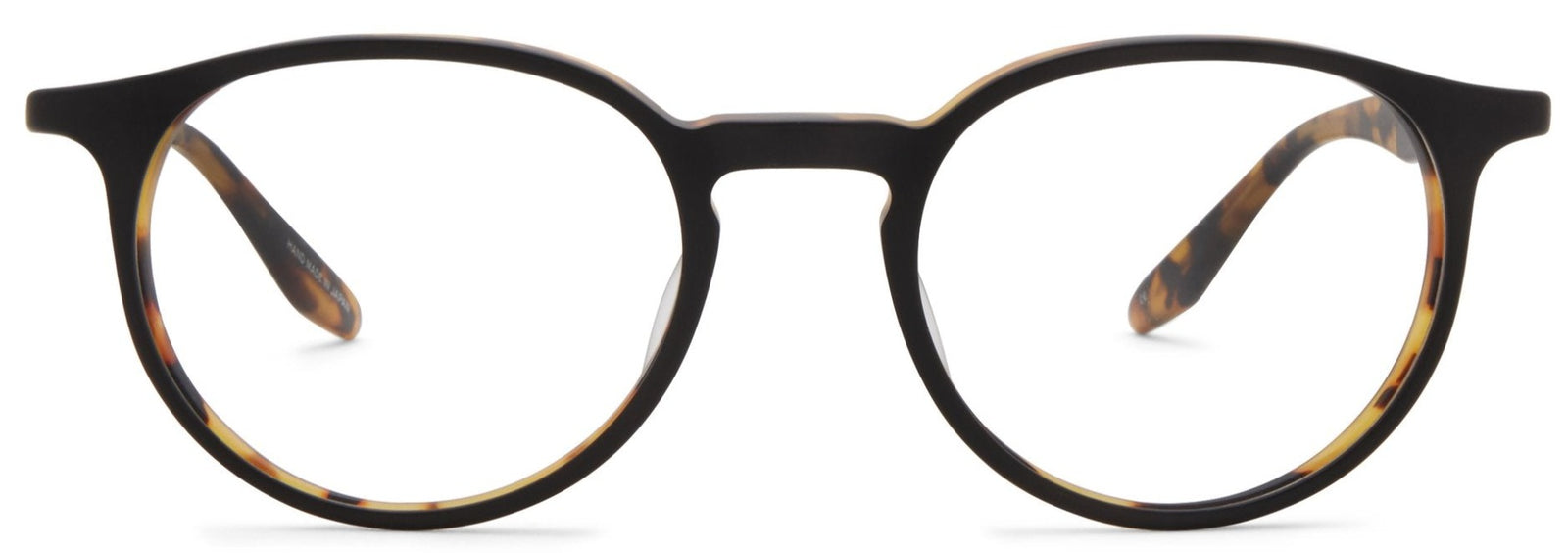 Alexander Daas -Barton Perreira Norton 48 Eyeglasses - Matte Black & Amber Tortoise - Front View