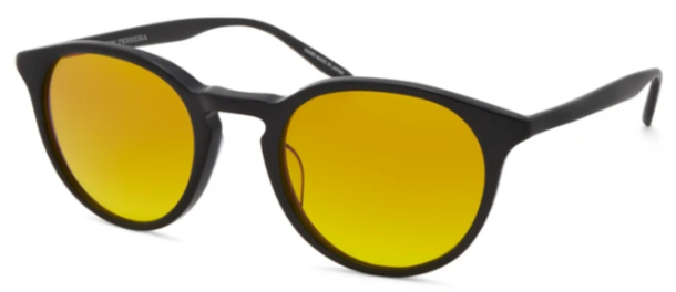 Alexander Daas - Barton Perreira Norton Eyeglasses - Black & Yellow Gradient - Side View