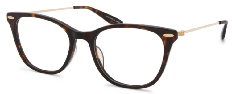 Alexander Daas - Barton Perreira Rumour Eyeglasses - Dark Walnut & Gold - Side View