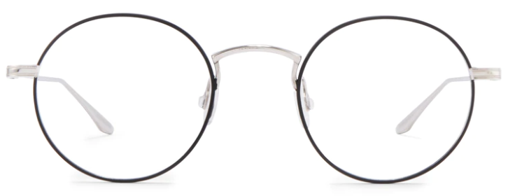 Alexander Daas - Barton Perreira Savant Eyeglasses - Savant Silver & Black Enamel - Front View