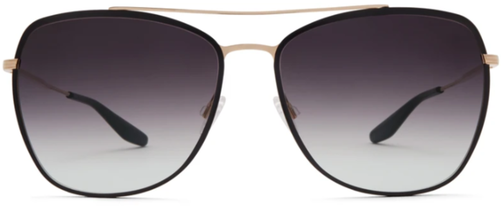 Alexander Daas - Barton Perreira Severine Sunglasses - Gold &amp; Black Enamel - Front View