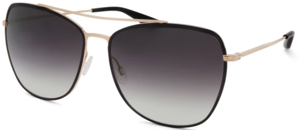 Alexander Daas - Barton Perreira Severine Sunglasses - Gold &amp; Black Enamel - Side View