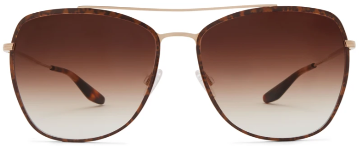 Alexander Daas - Barton Perreira Severine Sunglasses - Gold & Tortoise Enamel - Front View