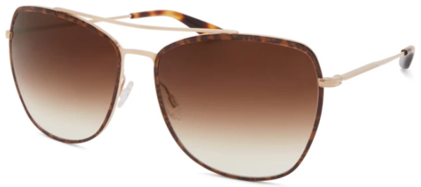 Alexander Daas - Barton Perreira Severine Sunglasses - Gold & Tortoise Enamel - Side View