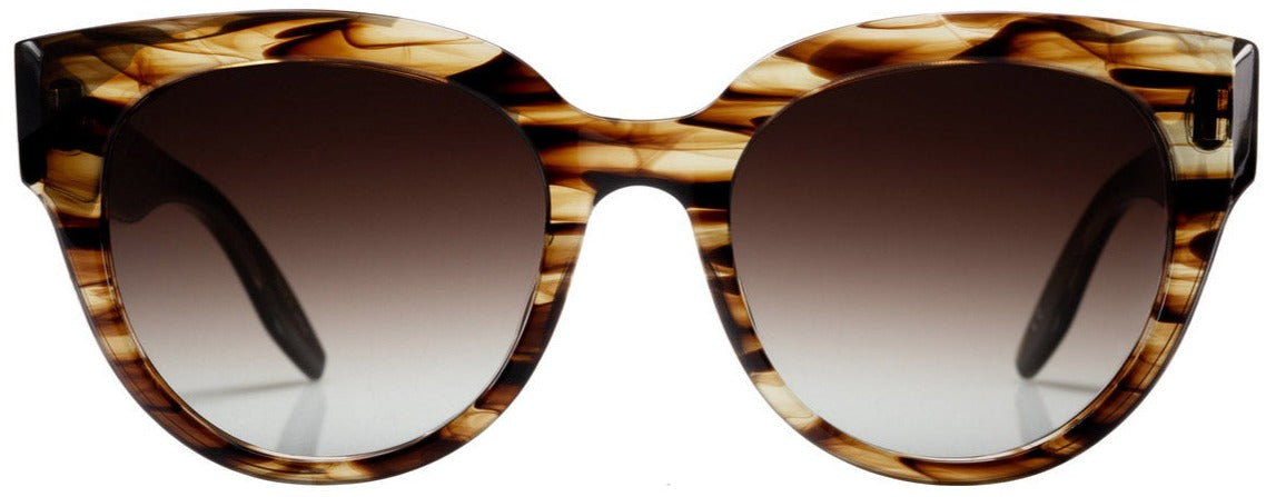 Alexander Daas - Barton Perreira Syrinx Sunglasses - Sulcata Tortoise & Smokey Topaz - Front View