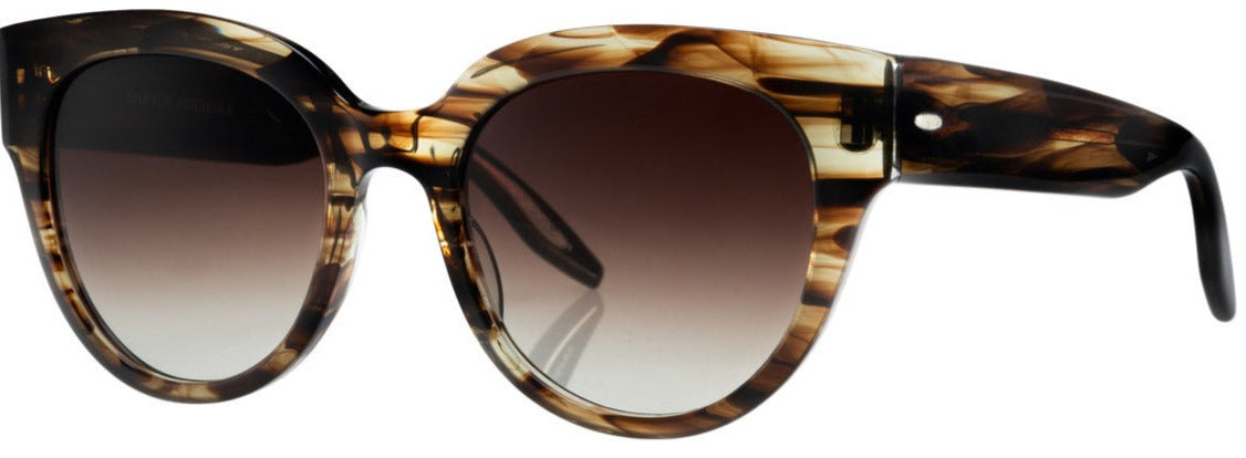 Alexander Daas - Barton Perreira Syrinx Sunglasses - Sulcata Tortoise & Smokey Topaz - Side View