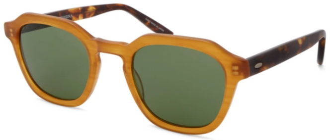 Alexander Daas - Barton Perreira Tucker Sunglasses - Golden Honey &amp; Vintage Green - Side View