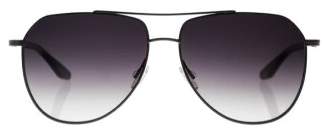 Alexander Daas - Barton Perreira Voltaire Sunglasses - Black Satin & Crystal - Front View