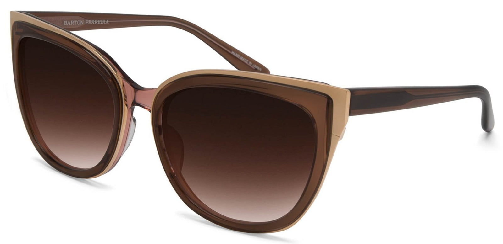 Alexander Daas - Barton Perreira Winette Sunglasses - Maple Gold & Smokey Toapz - Side View