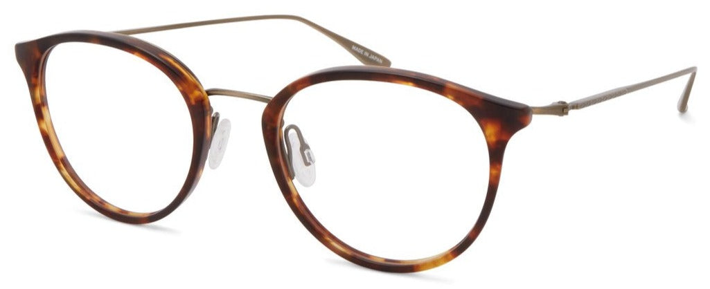 Alexander Daas - Barton Perreira Winfield Eyeglasses - Chestnut & Antique Gold - Side View