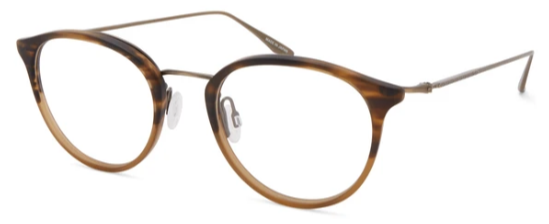 Alexander Daas- Barton Perreira Winfield Eyeglasses - Matte Tortuga Gradient & Antique Gold - Side View