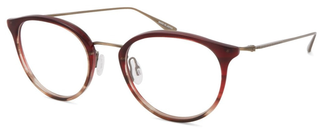 Alexander Daas - Barton Perreira Winfield Eyeglasses - Rosewood &amp; Antique Gold - Side View