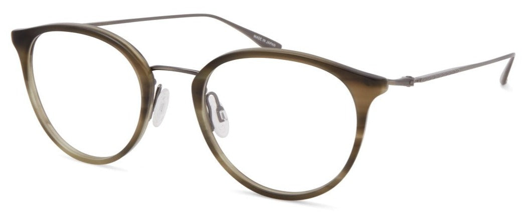 Alexander Daas - Barton Perreira Winfield Eyeglasses - Sage Tortoise &amp; Pewter - Side View