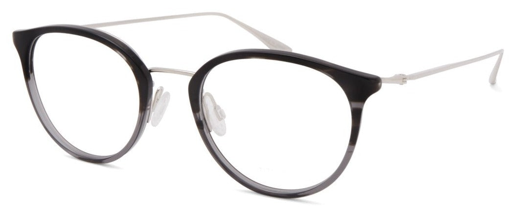 Alexander Daas - Barton Perreira Winfield Eyeglasses - Turtle Dove Gradient &amp; Silver - Side View