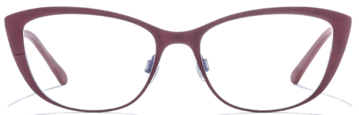 Alexander Daas - Bevel 3MM Above Eyeglasses - Aubergine &amp; Bleu - Front View