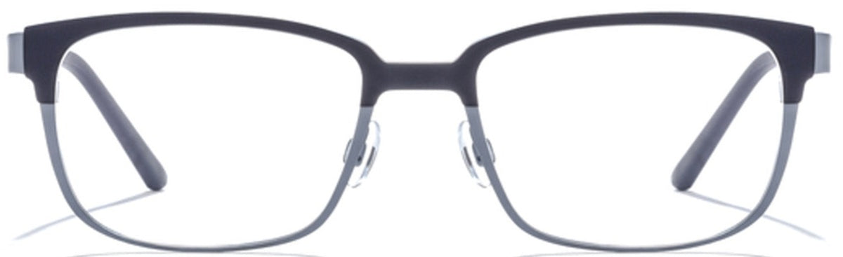 Alexander Daas - Bevel Alexander Eyeglasses - Military Green &amp; Dark Grey - Front View