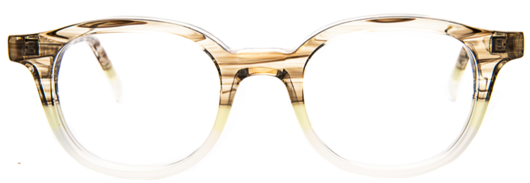 Alexander Daas - Bevel Arthur Eyeglasses - Grey Lime Gradient - Front View