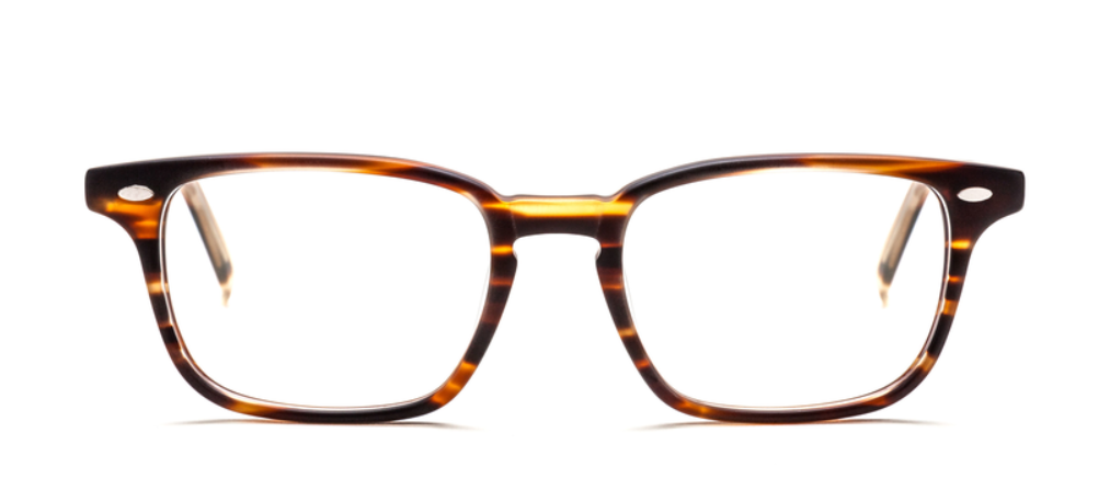 Alexander Daas - Bevel Barbill Eyeglasses - Whiskey Tortoise Matte - Front View