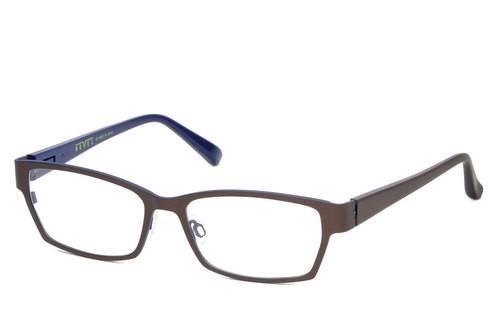 Alexander Daas - Bevel Be Evil Eyeglasses - Granite &amp; Dark Blue - Side View