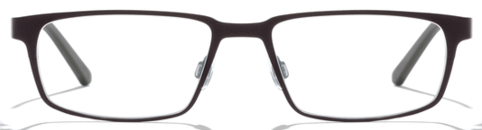 Alexander Daas - Bevel Breaking Bag Eyeglasses - Cafe &amp; Pale Taupe - Front View