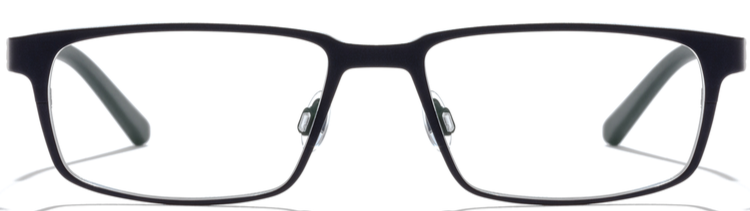 Alexander Daas - Bevel Breaking Bag Eyeglasses - Carbon Black - Front View