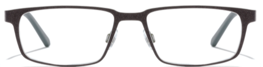 Alexander Daas - Bevel Breaking Bag Eyeglasses - Purplish Brown &amp; Stone - Front View