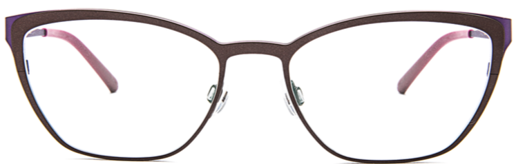 Alexander Daas - Bevel Esme Eyeglasses - Granite &amp; Purple Haze - Front View