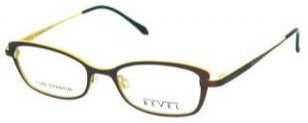 Alexander Daas - Bevel Eye Fone Eyeglasses - Aubergine & Citron - Side View