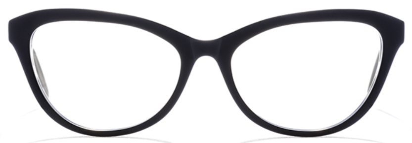 Alexander Daas - Bevel Gilda 3698 Eyeglasses - Black Horne Matte - Front View