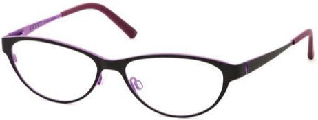 Alexander Daas - Bevel Gimme Eyeglasses - Black & Purple Dream - Side View