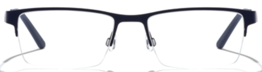 Alexander Daas - Bevel Hand of God Eyeglasses - Dark Blue &amp; Dark Grey - Front View
