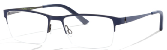 Alexander Daas - Bevel Hand of God Eyeglasses - Dark Blue &amp; Dark Grey - Side View