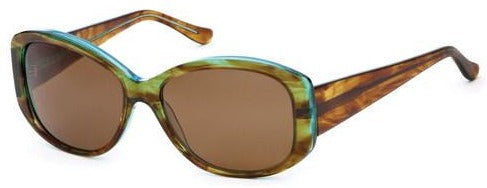 Alexander Daas - Bevel Helios Polarized Sunglasses - Brown &amp; Mint - Side View