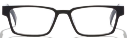 Alexander Daas - Bevel Jeremy Eyeglasses - Matte Black - Front View