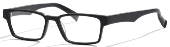 Alexander Daas - Bevel Jeremy Eyeglasses - Matte Black - Side View