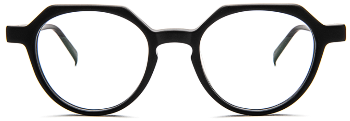 Alexander - Daas - Bevel Luca Eyeglasses - Matte Black - Front View