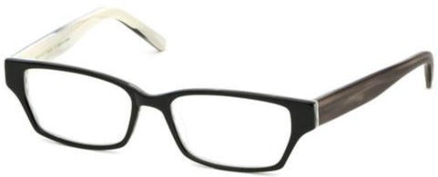 Alexander Daas - Bevel Meritage Eyeglasses - Black &amp; Ivory - Side View