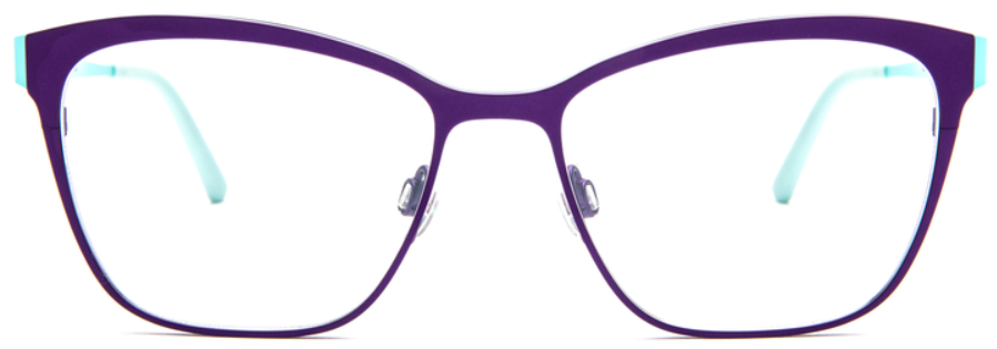 Alexander Daas - Bevel Petra Eyeglasses - Purple Haze - Front View