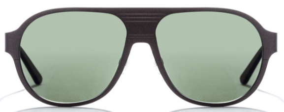 Alexander Daas - Bevel Pierce Sunglasses - Grey Matte - Front View