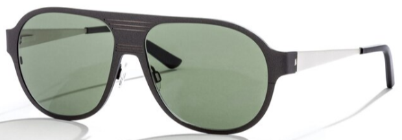 Alexander Daas - Bevel Pierce Sunglasses - Grey Matte - Side View