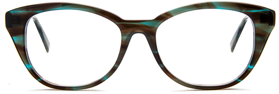 Alexander Daas - Bevel Polly Eyeglasses - Aqua Tortoise - Front View