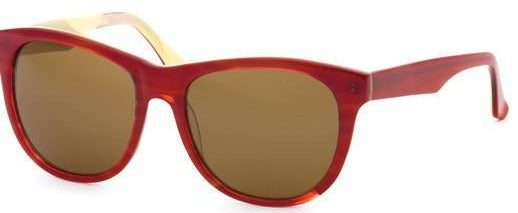 Alexander Daas - Bevel Portia Sunglasses - Cherry Straw - Side View