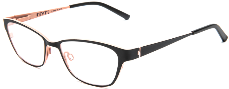Alexander Daas - Bevel Robona Eyeglasses - Black & Ginger Cream - Side View