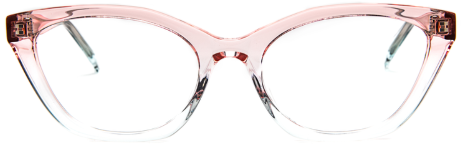 Alexander Daas - Bevel Salaun Eyeglasses - Pink Champagne Fade - Front View