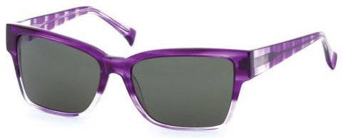 Alexander Daas - Bevel Sylvia Sunglasses - Indigo Stripe - Side View