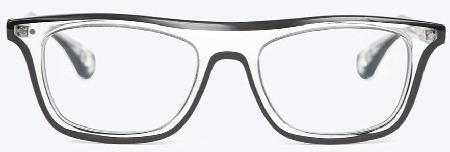 Alexander Daas - Blake Kuwahara Cobb Eyeglasses - Crystal - Front View