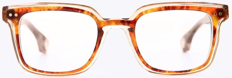 Alexander Daas - Blake Kuwahara Fuller Eyeglasses - Vintage Horn &amp; Light Havana - Front View
