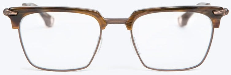 Alexander Daas - Blake Kuwahara Grey Label BK1008 Eyeglasses - Brown Horn - Front View