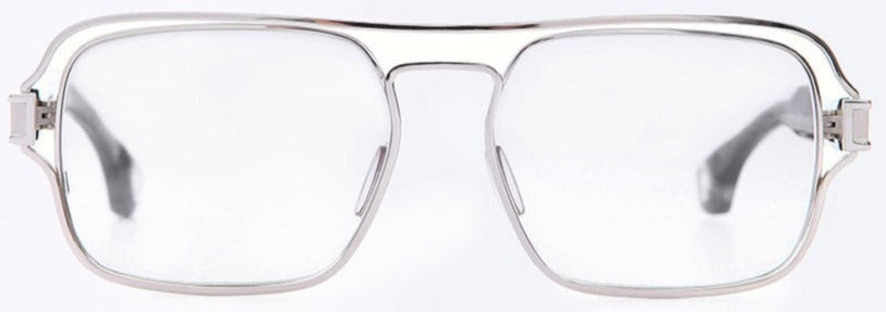 Alexander Daas - Blake Kuwahara Hastings Eyeglasses - Silver - Front View